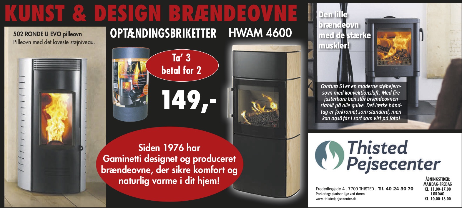 Kunst & Design Brændeovne